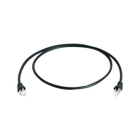 Telegärtner Patchkabel CAT6A, 0.25m, Schwarz, 500MHz, S-STP - 87379 - 1