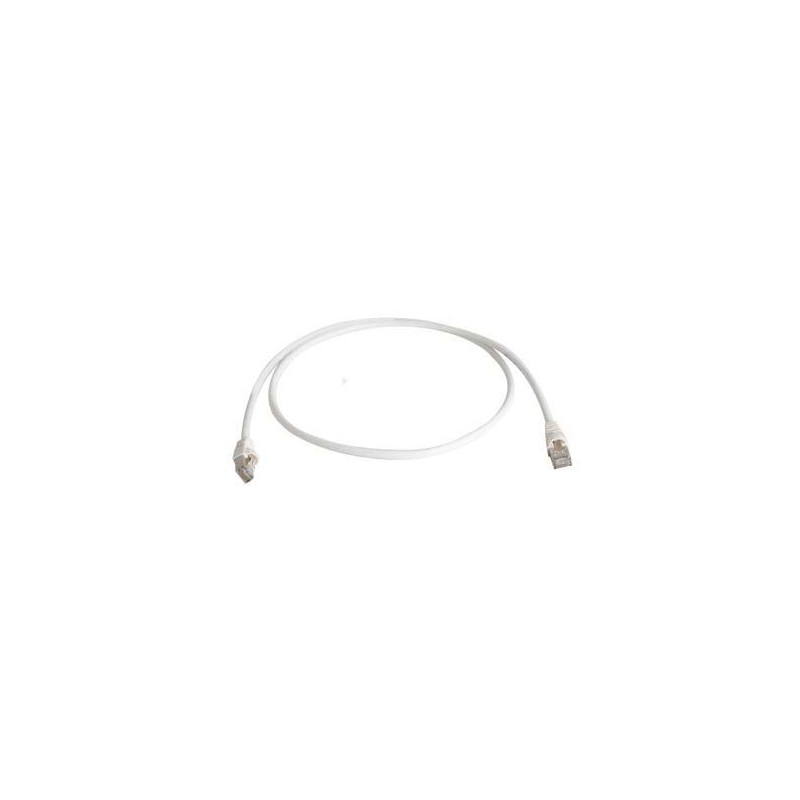 Telegärtner patch cable CAT6A, 0.25m, white, 500MHz, S-STP(S - 87380 - 1