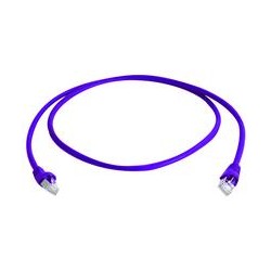 Telegärtner patch cable CAT6A, 0.25m, purple, 500MHz, S-STP(S/ - 87381 - 1