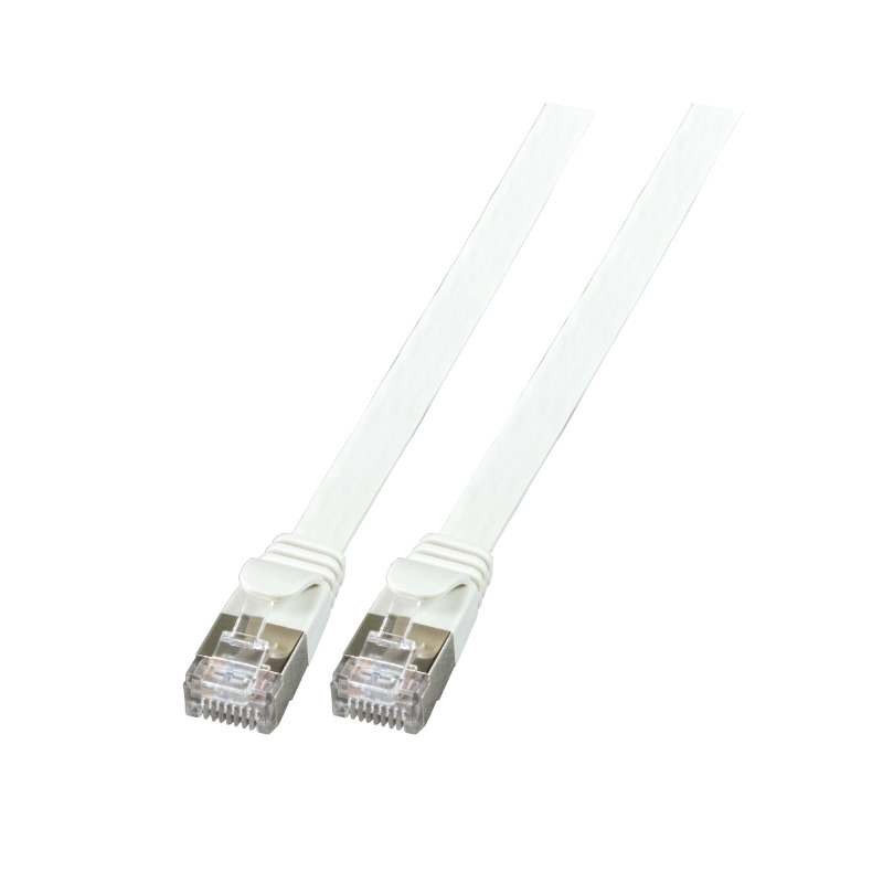 Patchkabel RJ45, CAT6A 500Mhz, 1.5m, grau, U/FTP, flach, - 152274 - 1