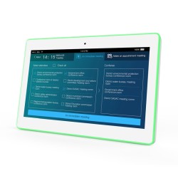 ALLNET Meeting Room RGB LED Tablet 13 inch RK3399 white Android 10 and NFC/RFID - 200866 - 1