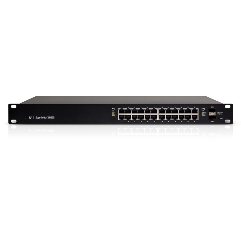 Ubiquiti EdgeSwitch 24 / 24 Gigabit RJ45 Ports / 2 SFP Ports / 500W / PoE+ / ES-24-500W - 113212 - 1