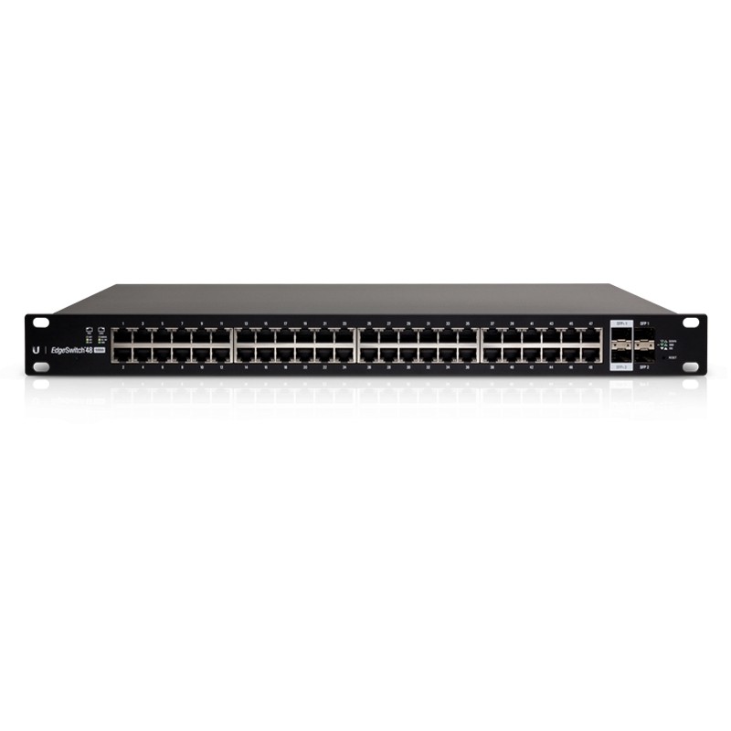 Ubiquiti EdgeSwitch 48 / 48 Gigabit RJ45 Ports / 2 SFP+ Ports / 2 SFP Ports / 500W / PoE+ / ES-48-500W - 113214 - 1