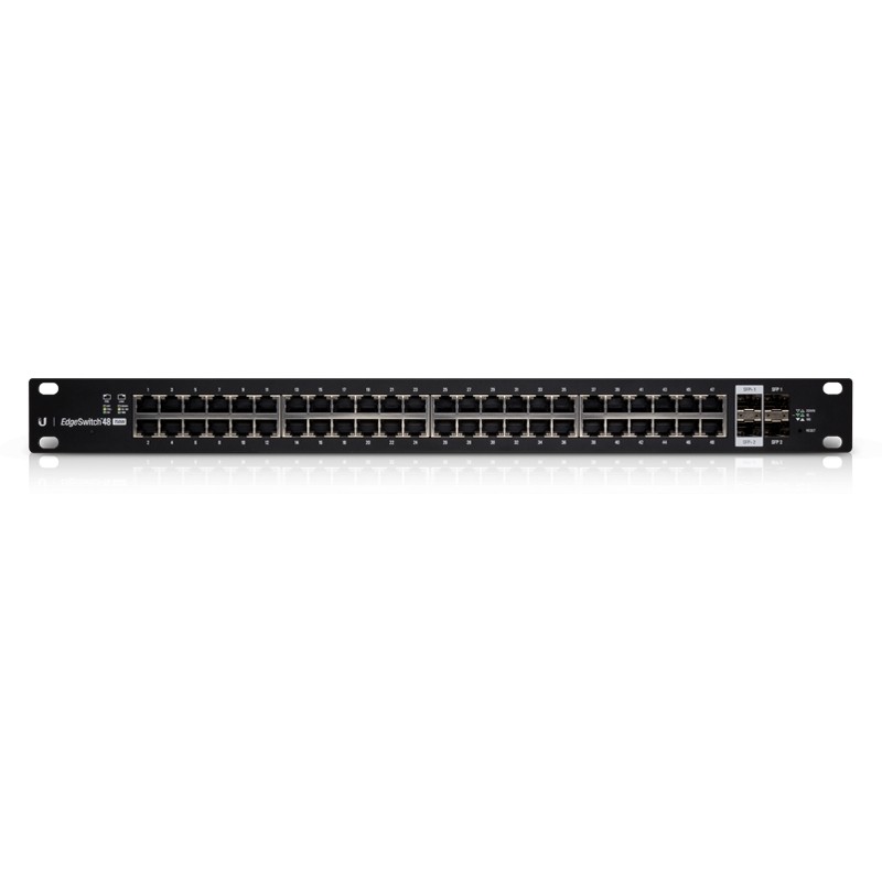 Ubiquiti EdgeSwitch 48 / 48 Gigabit RJ45 Ports / 2 SFP+ Ports / 2 SFP Ports / 750W / PoE+ / ES-48-750W - 113216 - 1