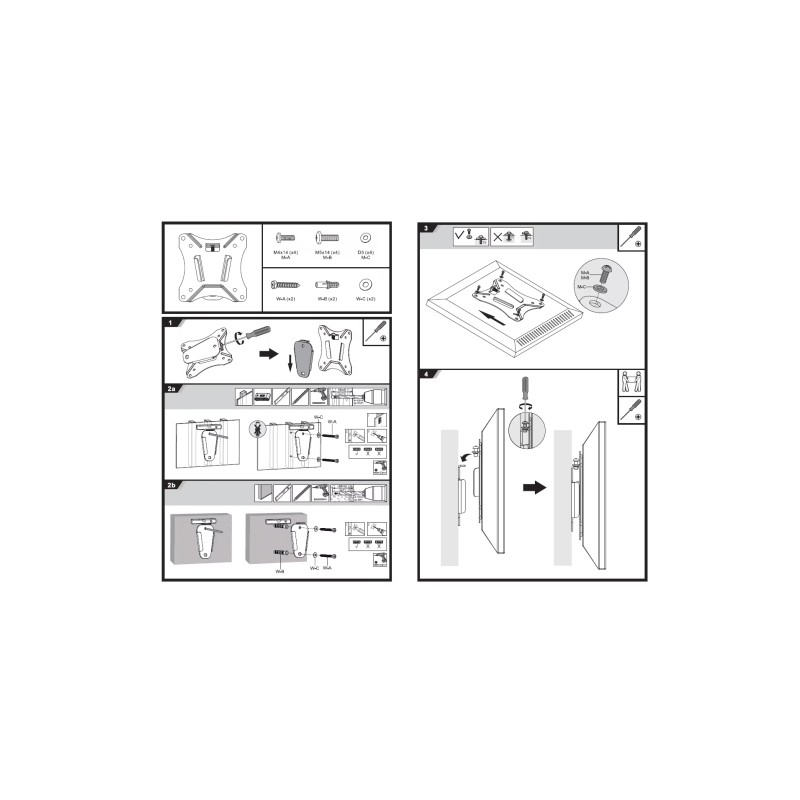 VESA wall mount for tablet, monitors very flat with securing option 7.5 & 10 cm - 235165 - 2