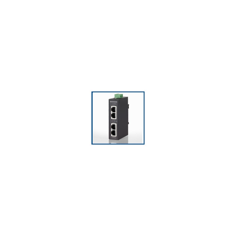 Microsens Entry Line compact PoE+ Industrie Injektor für Hutschiene, MS656030 - 105900 - 1