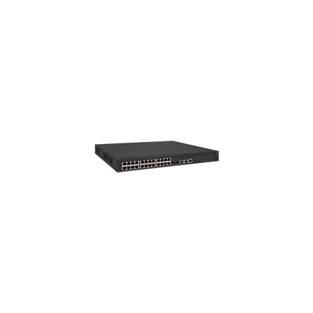 HP Switch 1000Mbit, 24xTP + 2xSFP+/SFP-Slot(1/10GB) + 2x10GBase-T, PWR+, 5130-24G-PoE+-2SFP+-2XGT (370W) Layer3 - 126106 - 1