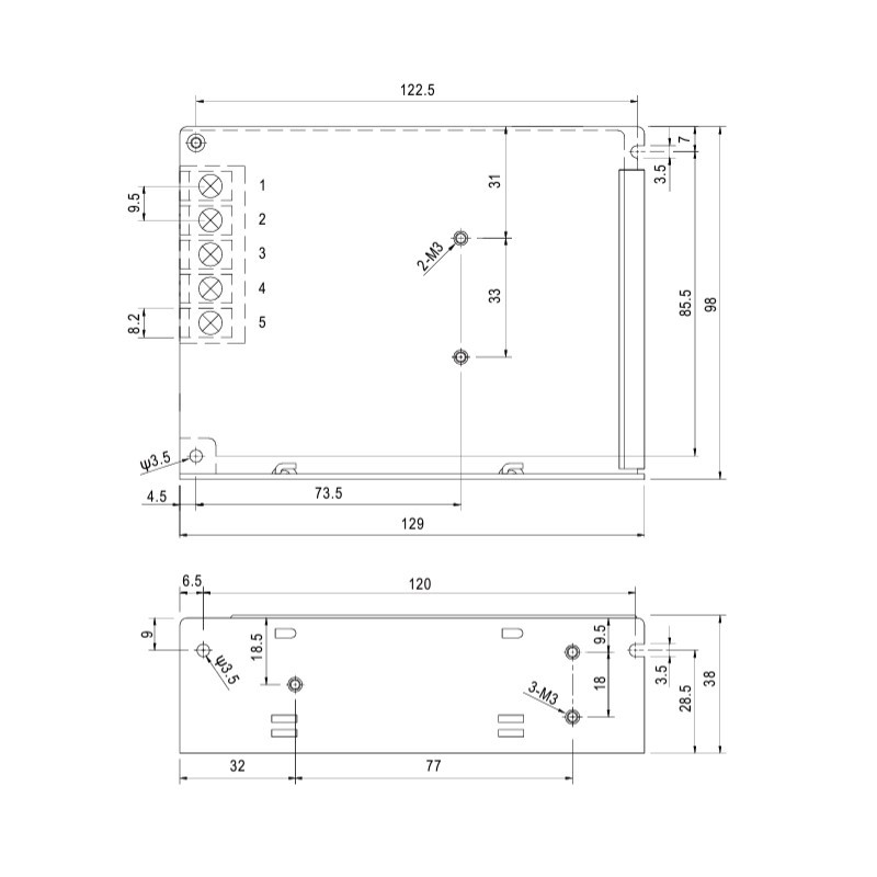 Mean Well Netzteil - 12V 72W - 101099 - 2