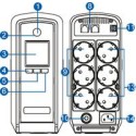 CyberPower USV, PFC-Serie, 900VA/540W, Line-Interactive, USB, reiner Sinus, Schutzkontaktdosen, - 119423 - 1