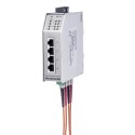 Microsens Industrie 6 Port Fast Ethernet Switch mit Ring-Funktion, 2 x ST duplex (Multimode), 4 x RJ45, MS650501M - 167903 - 1