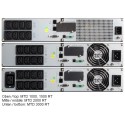 Effekta MTD RT Lineinter. UPS, 3000VA, 5min at cos phi 0.7, MTD3000RT, USB+RS232, Black, Tower/19", - 127656 - 1