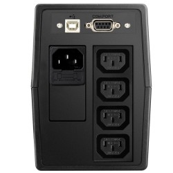 Effekta Line-Interaktive-USV, 600VA, USB/RS232, PVC-Gehäuse, Office 600, Lüfterlos, - 136998 - 1