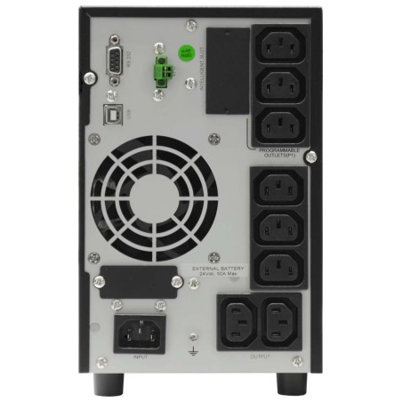 Effekta MTX Lineinteraktive USV, 800VA, 7min bei cos phi 0,7 , MTX 800, USB+RS232, Schwarz, Sinus-Ausgang, - 159622 - 1