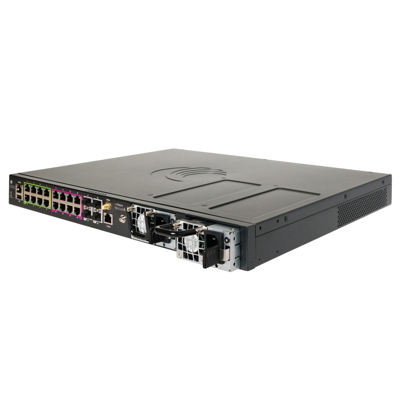 Cambium Networks cnMatrix TX 2020R-P - POE Switch 16 x 1 Gbps and 4 SFP+ redundant power supplies - 209191 - 1
