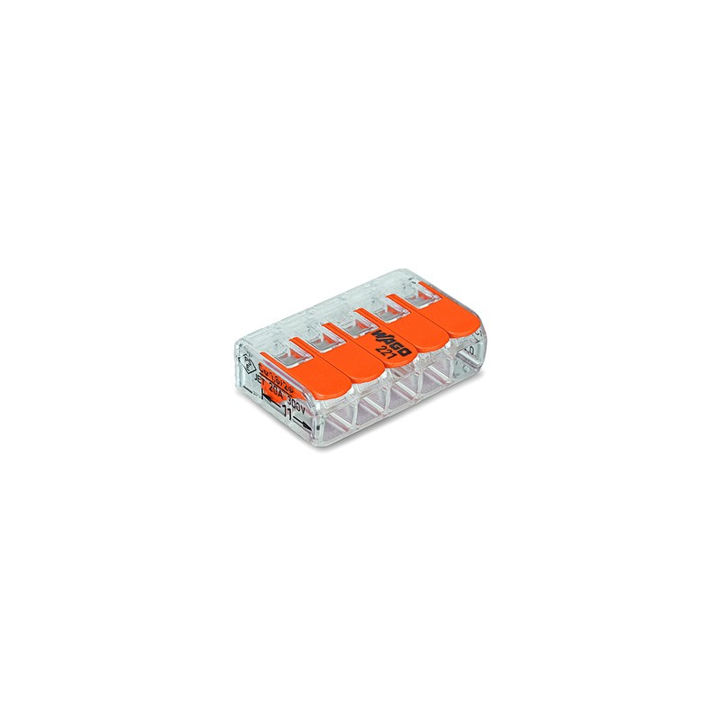 Wago Serie 221 - 5*4mm (25 Stück) - 120375 - 1