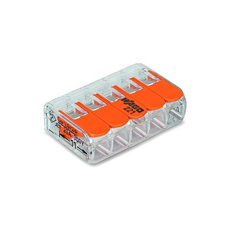 Wago Serie 221 - 5*4mm (25 Stück) - 120375 - 1