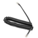 SNOM replacement earpiece spiral cable D3XX, 3XX Blue/Black - 83731 - 1
