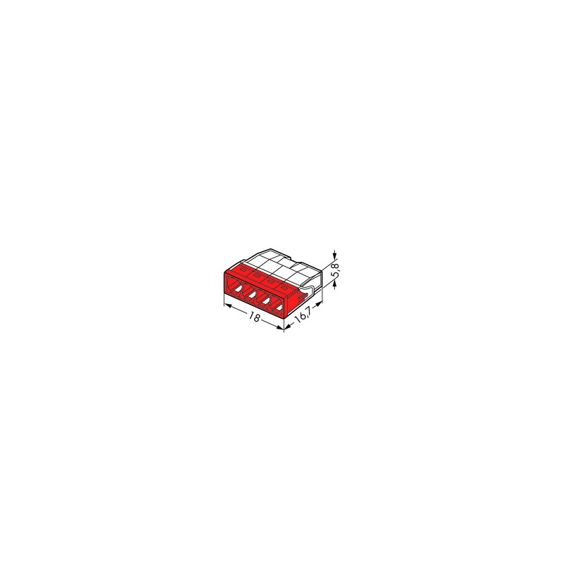 Wago Series 2273 - 4-conductor terminal (100 pieces) - 124662 - 2