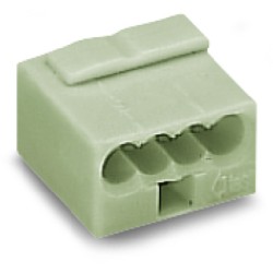 Wago Serie 243- 4-Leiter-Micro-Klemme (100 Stück) lichtgrau - 131995 - 1