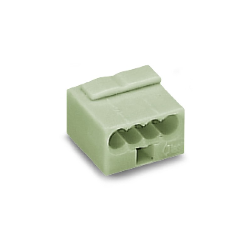 Wago Serie 243- 4-Leiter-Micro-Klemme (100 Stück) lichtgrau - 131995 - 1