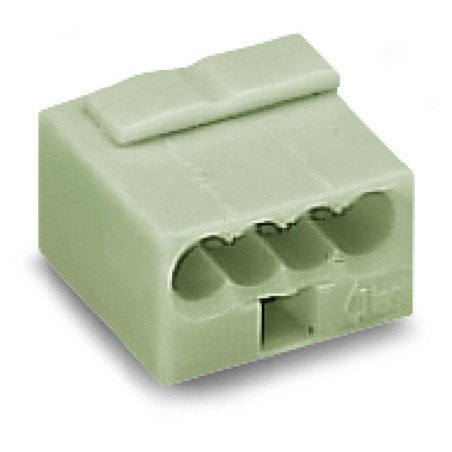 Wago Series 243- 4-conductor micro terminal (100 pieces) light gray - 131995 - 1
