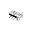 Wago Serie 243- 8-Leiter-Micro-Klemme (50 Stück) lichtgrau - 131996 - 2