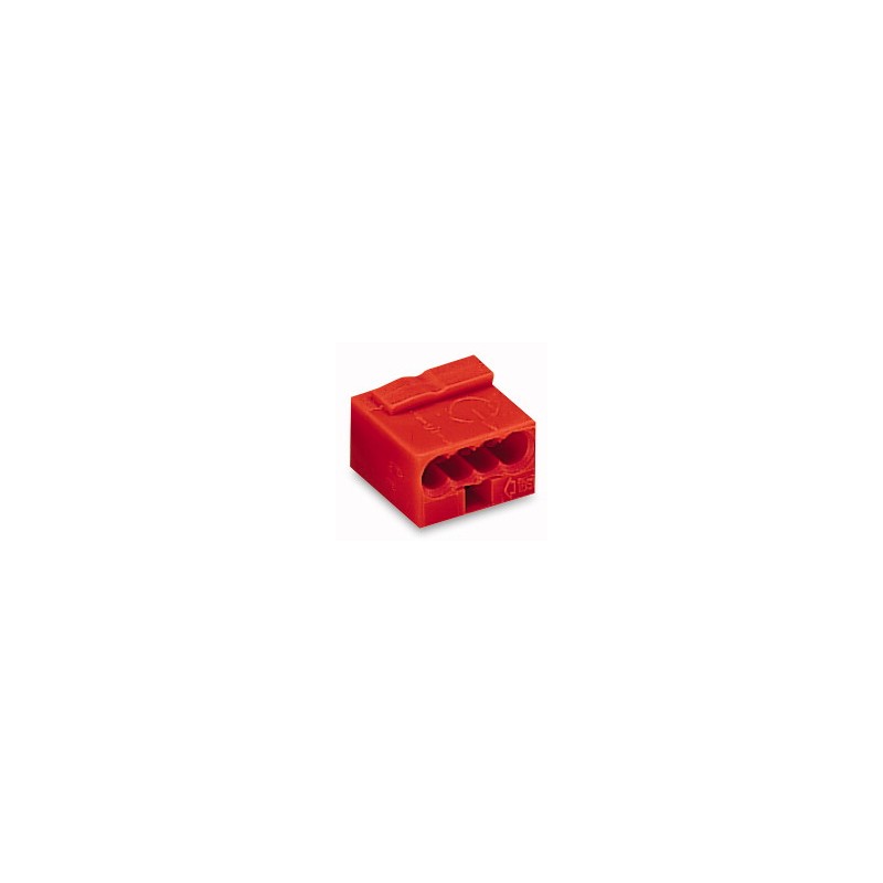 Wago Serie 243- 4-Leiter-Micro-Klemme (100 Stück) rot - 140085 - 1