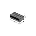 Wago Series 243- 8-conductor micro terminal (50 pieces) black - 140087 - 2