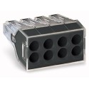 Wago Serie 773-108 - 8-Leiter-Klemme (50 Stück) transparent, Deckel dunkelgrau - 152261 - 1