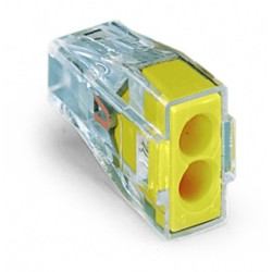 Wago Serie 773-173 - 2-Leiter-Klemme (100 Stück) transparent, Deckel gelb - 152265 - 1