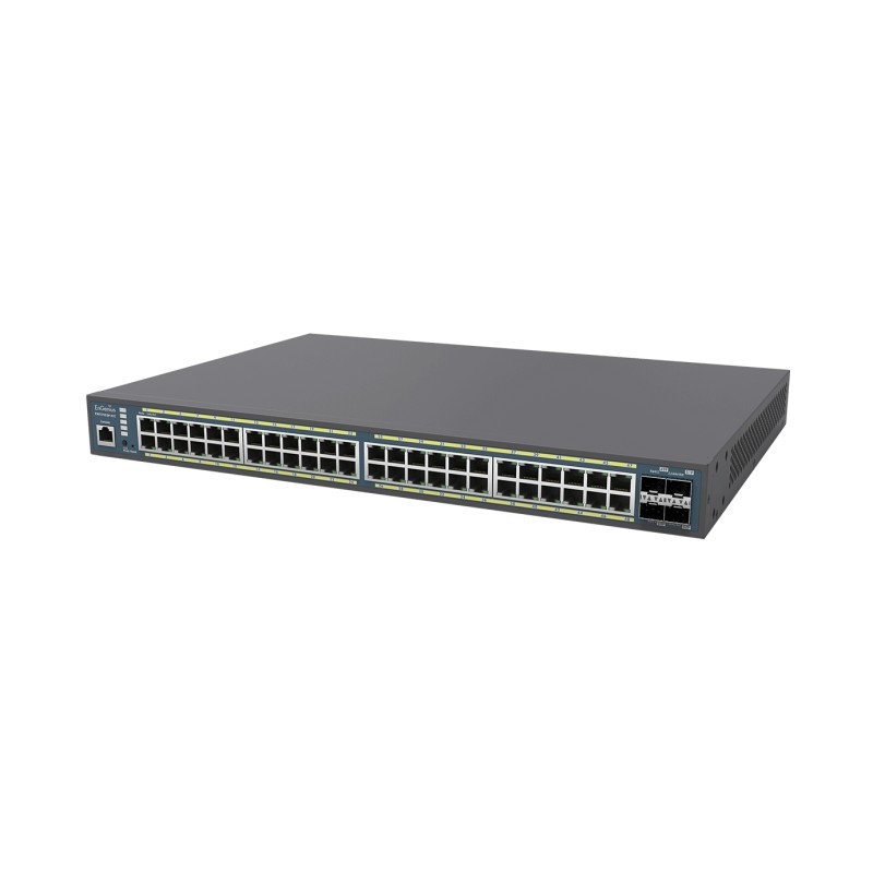 EnGenius Switch full managed Layer 2+ 52 Port &bull 48x 1 GbE &bull PoE Budget 410W &bull 48x PoE at &bull 4x SFP &bull 19" &bul
