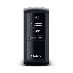CyberPower USV, Value Pro-Serie, 700VA/390W, Line-Interactive, USB/RS232, LCD, CEE7-Schutzkontakt - 185683 - 1