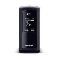 CyberPower USV, Value Pro-Serie, 1000VA/550W, Line-Interactive, USB/RS232, LCD, CEE7-Schutzkontakt - 185685 - 1