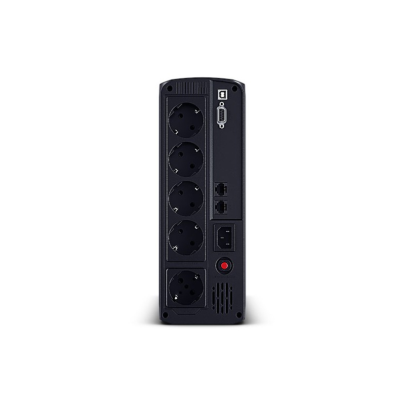 CyberPower USV, Value Pro-Serie, 1200VA/720W, Line-Interactive, USB/RS232, LCD, CEE7-Schutzkontakt - 185686 - 2