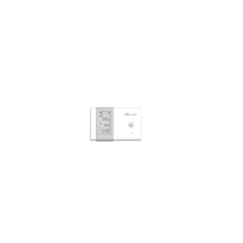 Milesight IoT Indoor Ambience Monitoring Sensor, AM104-868M LoRaWAN / Temp. / Humidity / Light / PIR / E-Ink Display - 195731 - 