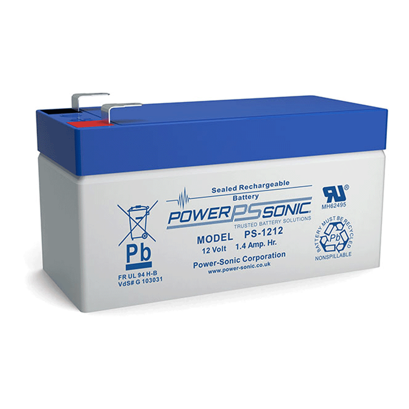 VdS Akku - Bleiakku 12V / 1.2 Ah - PowerSonic