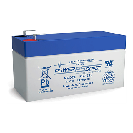 VdS Akku - Bleiakku 12V / 1.2 Ah - PowerSonic