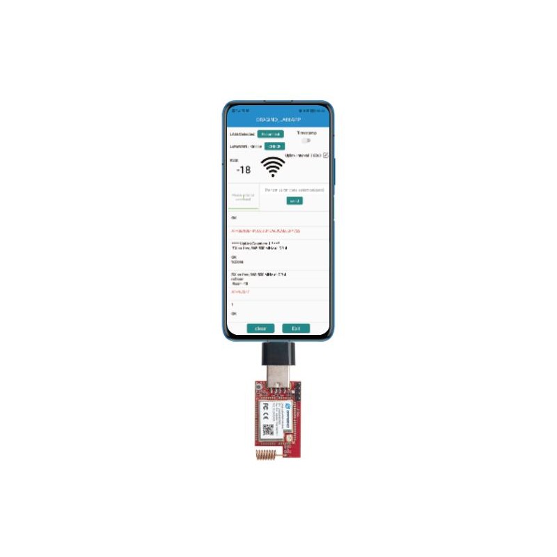 DRAGINO · LoRa · LA66 USB-Adapter mit Gehäuse & SMA· LA66-EU868 - 215692 - 2