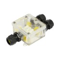 Synergy 21 - Waterproof connector box 3 ports transparent - 148729 - 3