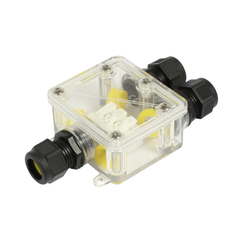 Synergy 21 - Waterproof connector box 3 ports transparent - 148729 - 3