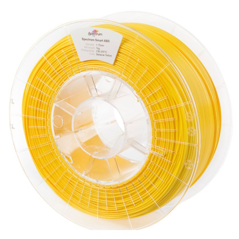Spectrum 3D Filament / ABS Smart / 1.75mm / Bahama Yellow / Yellow / 1kg - 167616 - 2