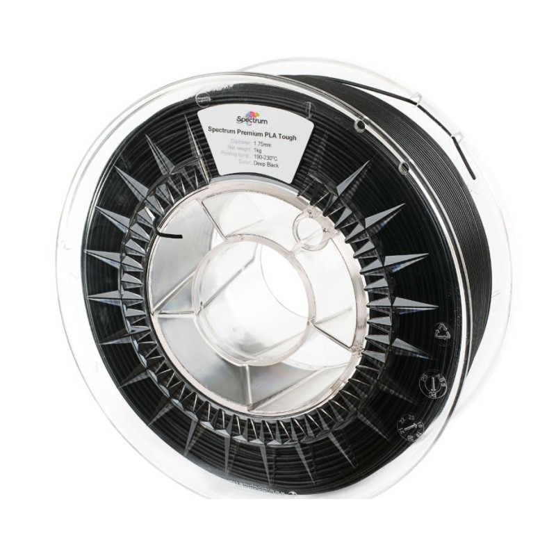 Spectrum 3D Filament / ASA 275 / 1.75mm / Deep Black / Black / 1kg - 181637 - 2
