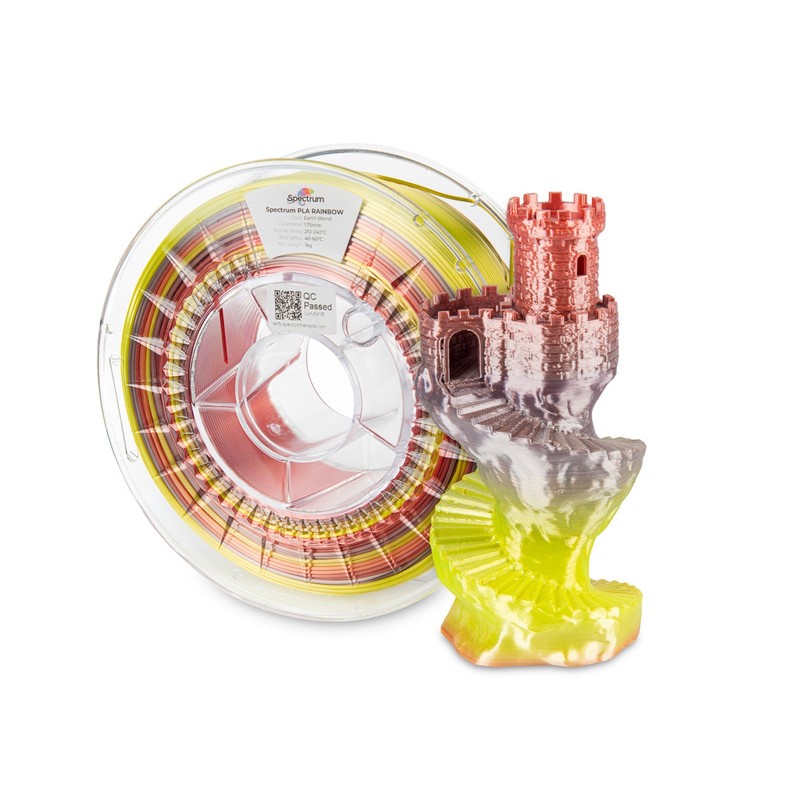 Filament Spectrum PLA SILK Rainbow EARTH BLEND 1.75mm 1kg - 240389 - 1