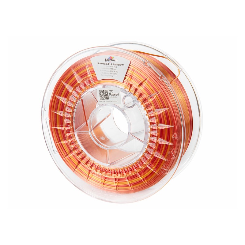 Filament Spectrum PLA SILK Rainbow FIRE RED 1.75mm 1kg - 240390 - 2