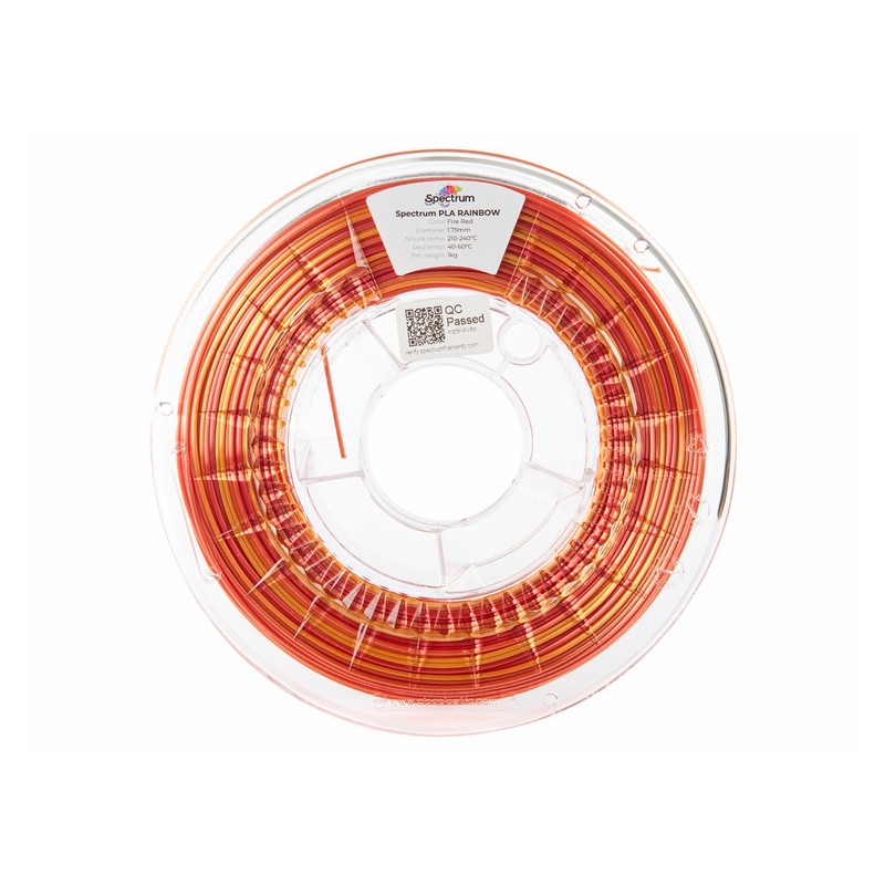 Filament Spectrum PLA SILK Rainbow FIRE RED 1.75mm 1kg - 240390 - 4