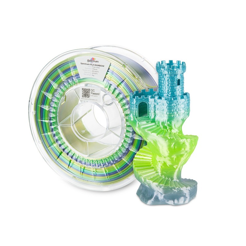 Filament Spectrum PLA SILK Rainbow FROST GLOSS 1.75mm 1kg - 240391 - 1