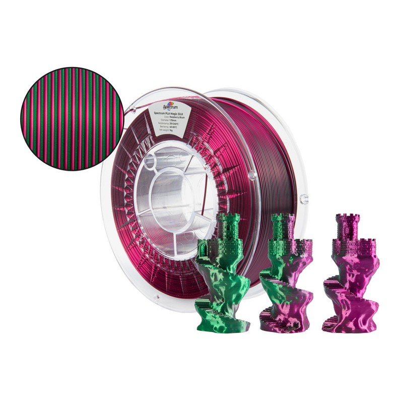 Filament Spectrum · PLA Magic SILK · RASPBERRY BLUSH · 1.75mm · 1kg - 240417 - 1