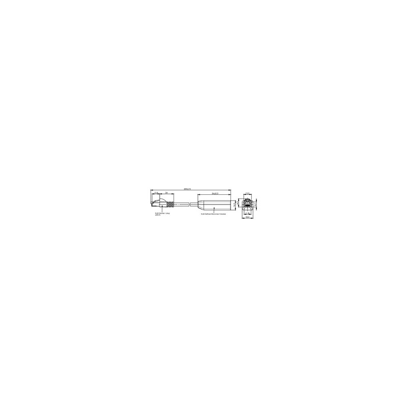 Telegärtner Kabel Disconnect CP-Link, weiss, 0,2m, RJ45 Stecker/Buchse, DDCP-Link, - 167484 - 2