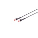 Patchkabel RJ45, CAT6A 500Mhz, 3m, schwarz, U-STP(U/FTP), TPE, biegbare Stecker 90Grade - 222655 - 2