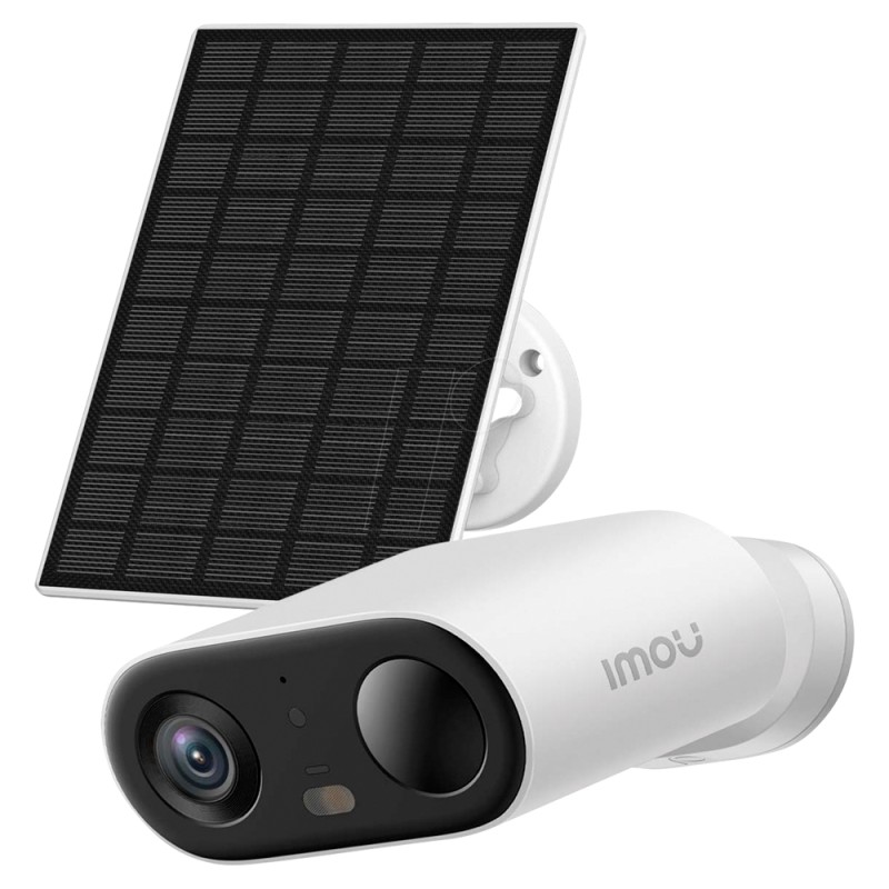 Imou Wifi Kamera 3 Megapixel - Batterie 5000 mAh + Solarpaneel - Objektiv 2.8 mm / IR 15 m - PIR + Personenerkennung - Bidirekti